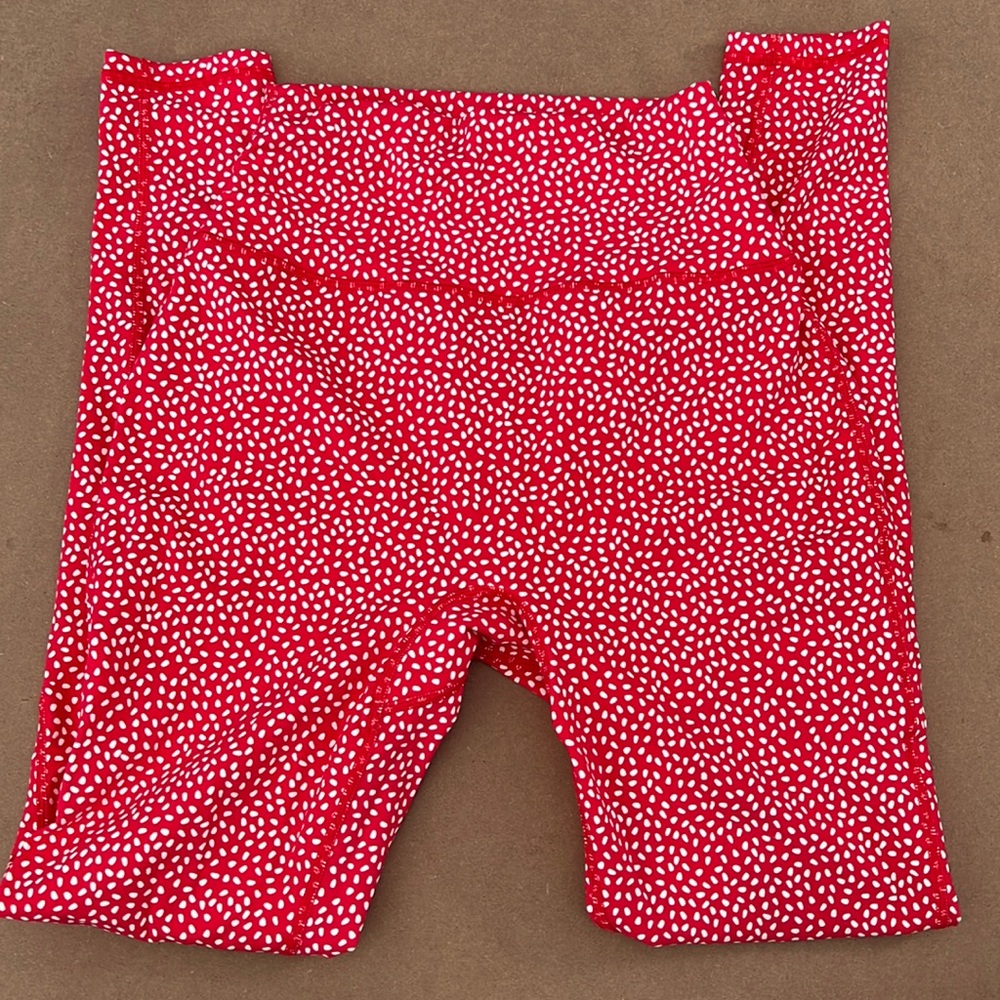 BuffBunny Legacy Leggings - Salsa Red Bossy Print